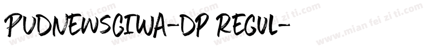 PUDNewsGIWA-Dp Regul字体转换